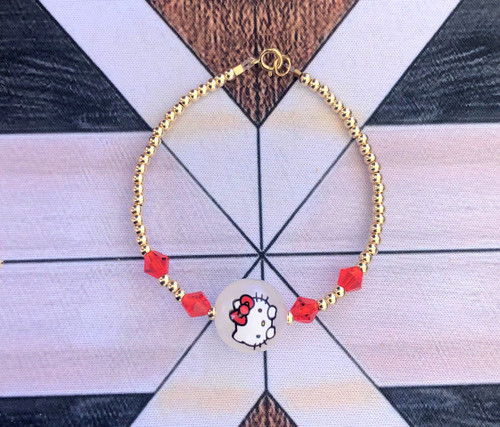 14k gold KITTY bracelet #2