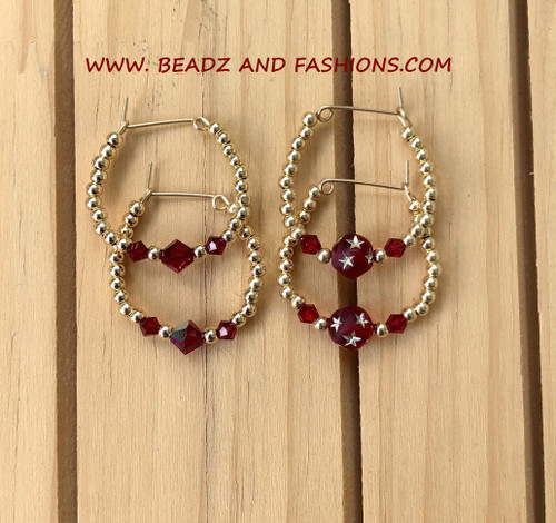 14k gold ANY STYLE MEDIUM JANUARY earrings