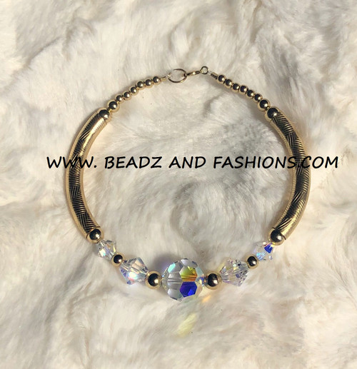 14k gold ANY COLOR round LARGE bangle #8