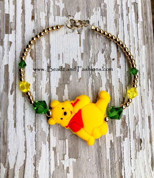 14k gold POOH bracelet #2