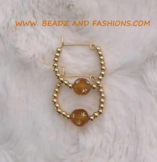 14k gold ANY SIZE NOVEMBER stardust earring