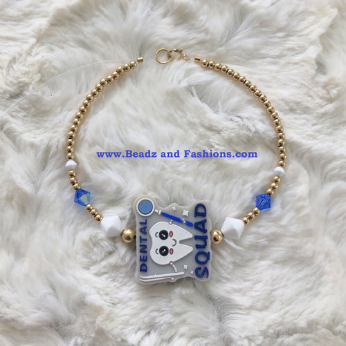 14k Gold DENTAL SQUAD bracelet #1