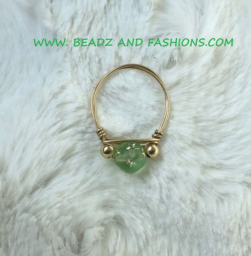 14k gold AUGUST stardust ring #1