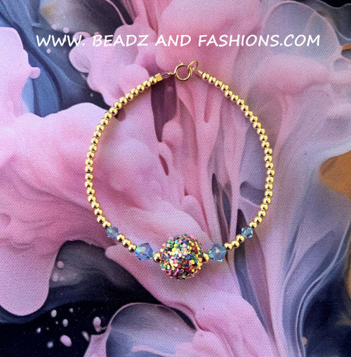 14k gold MARCH unicorn bracelet