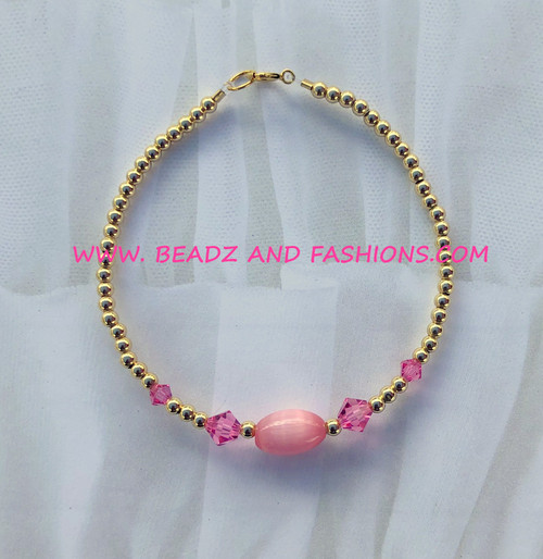 14k gold OCTOBER cat eye bracelet #2