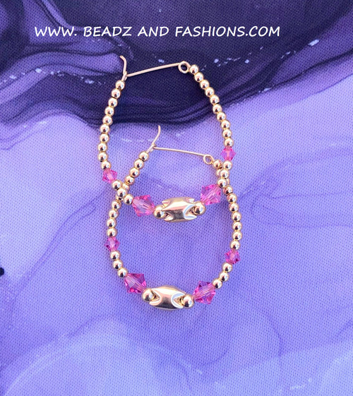 14k gold OCTOBER Shark tooth earrings #1