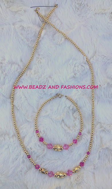 14k Gold 2pc ANY COLOR SHARK TOOTH set #2B