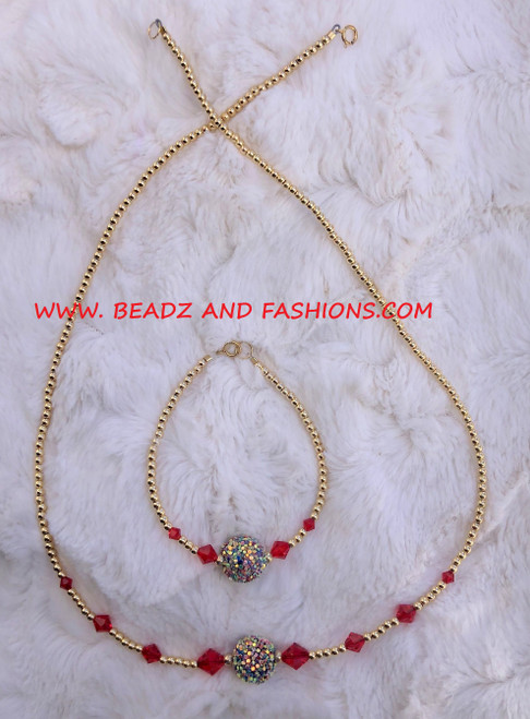 14k gold 2PC JULY unicorn set #1B