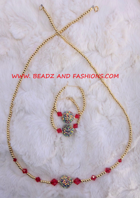 14k gold 2PC JULY unicorn set #1E