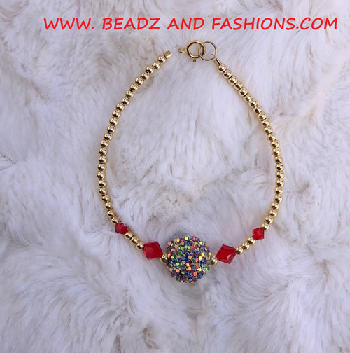 14k gold JULY unicorn bracelet #1