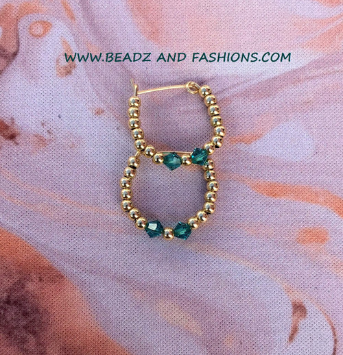 14k gold ANY SIZE December earrings #2A KIDS
