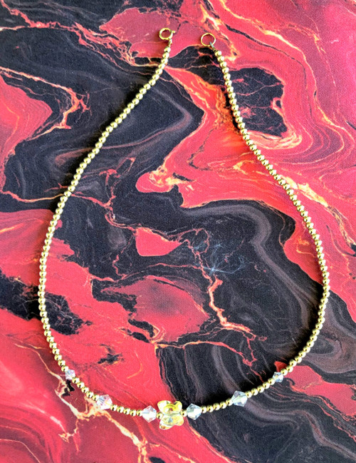 14k gold APRIL Butterfly necklace kids #1