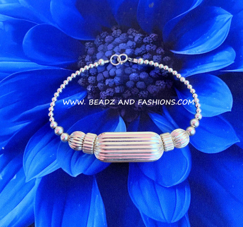 Sterling silver Tube BRACELET #1