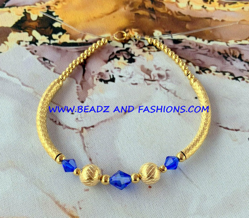 14k gold ANY COLOR precision MEDIUM bangle #2