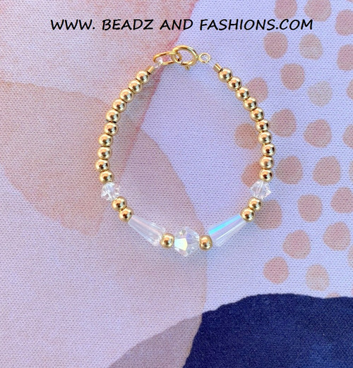 14k gold APRIL teardrop bracelet kids
