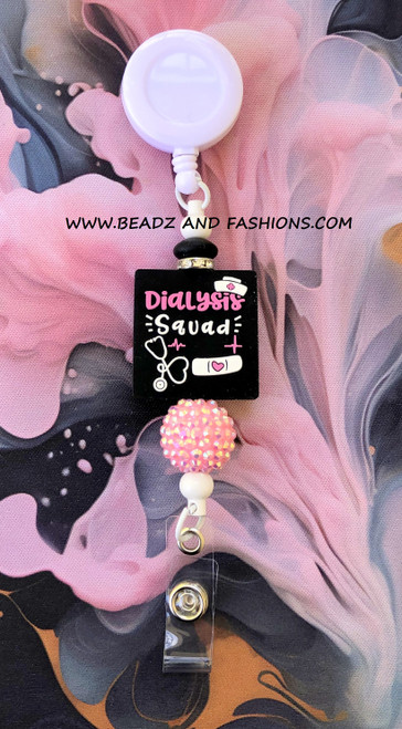 DIALYSIS SQUAD Beadable badge  #1