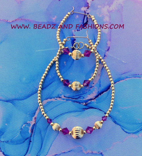 14k gold 2pc ANY COLOR ball set #60
