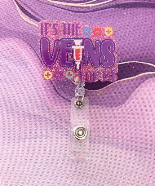 It's the veins for me badge reel #1
