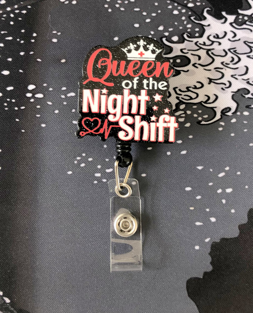 Queen of Night shift  planar badge reel