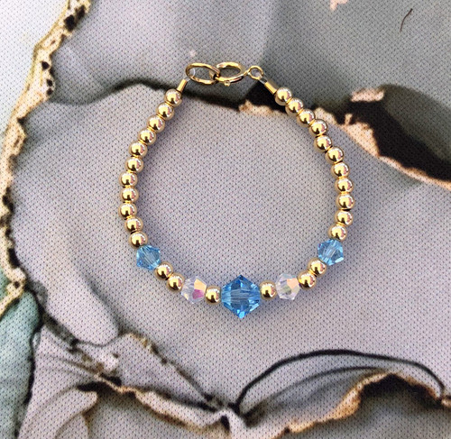14k gold mix bracelet kids #3