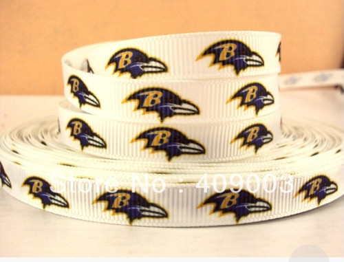 Ravens 3/8 grosgrain Ribbon #1