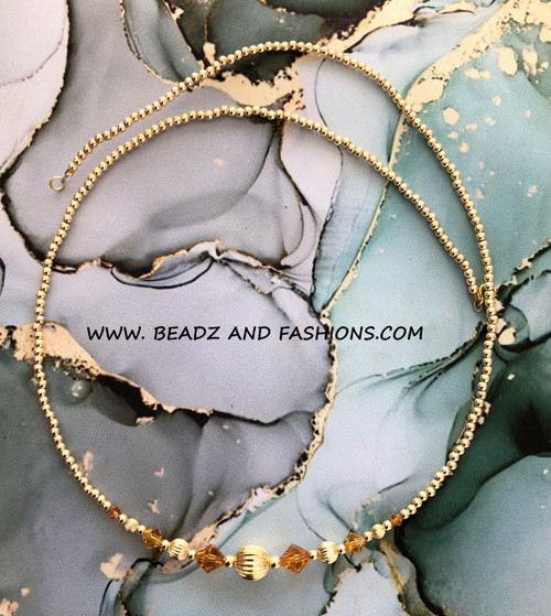 14k Gold NOVEMBER BALL Necklace #1