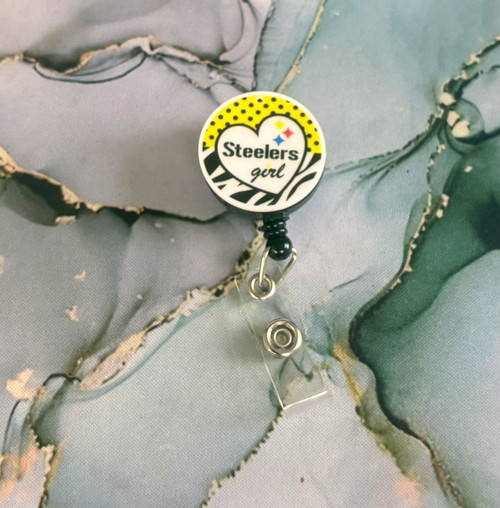 Steelers Girl planar badge reel #3A