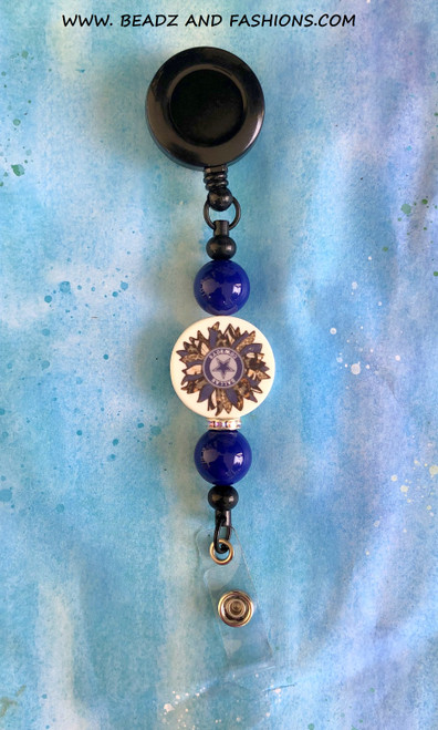 Cowboys Beadable badge  #3