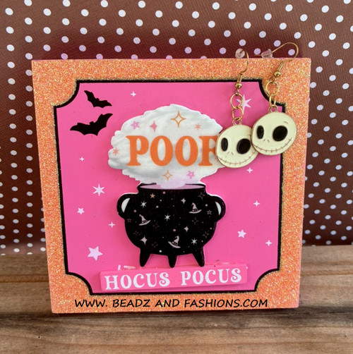 Jack Halloween charm earring #1