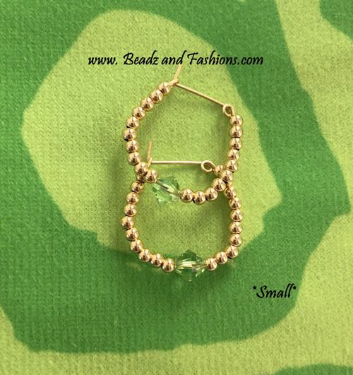 14k gold Any Size August earrings