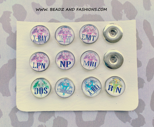 ASSORTED MEDICAL snap charms