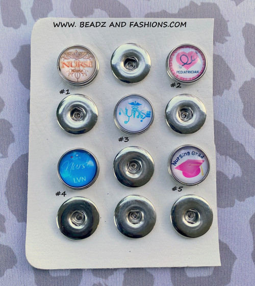 ASSORTED MEDICAL snap charms