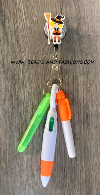 HALLOWEEN pen & badge reel