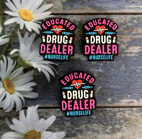 Nurse Meds silicone bead #1