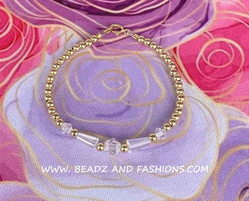 14k gold APRIL teardrop bracelet kids