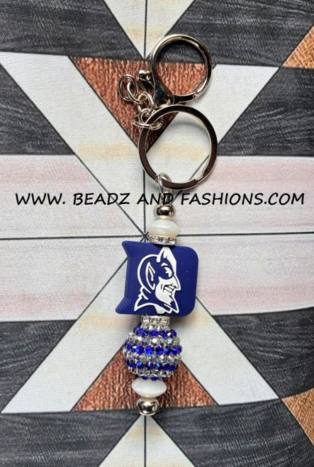 Blue devils silicone Keychain #2