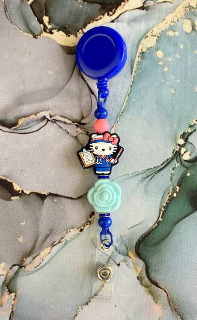 Hk kitty Beadable badge  #3