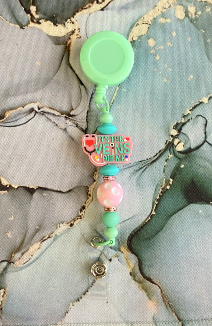 IT'S THE VEINS Beadable badge  #2