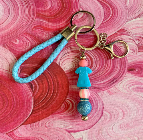 Scrub top silicone Keychain #1