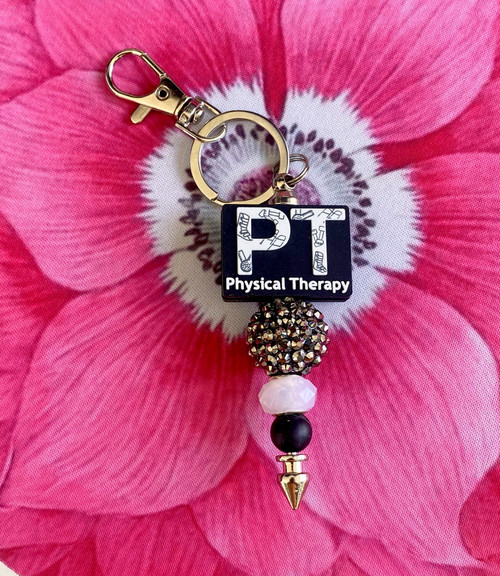 PT therapy silicone Keychain #1