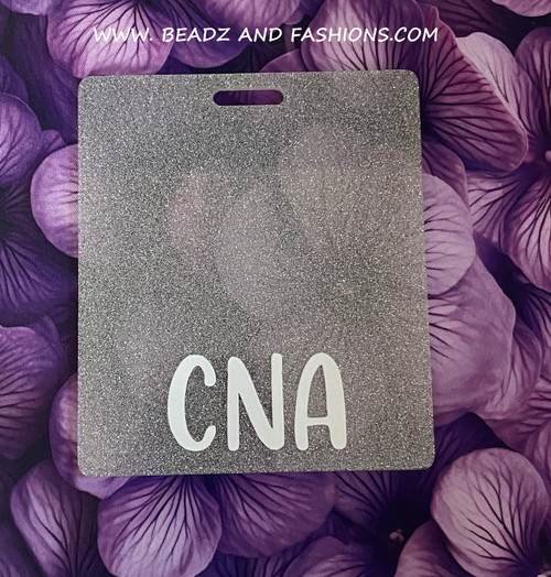 CNA silver Acrylic badge reel #2