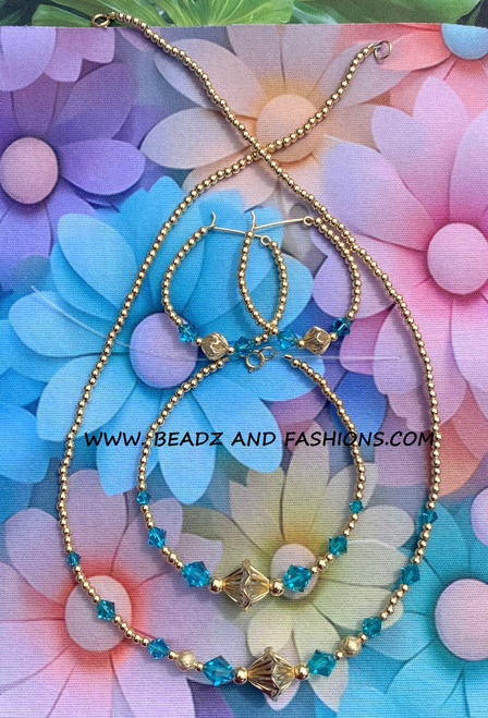 14k gold 3pc ANY COLOR hogan set #1E