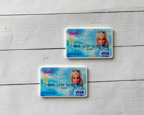 Barbie credit card planar resin