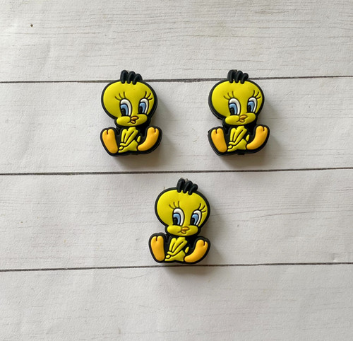 Tweety bird focal silicone bead #2