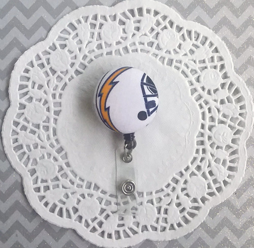 Chargers badge reel style 1