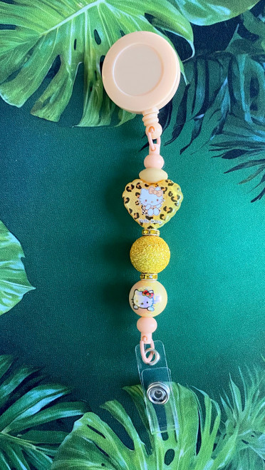 Hk kitty Beadable badge #14