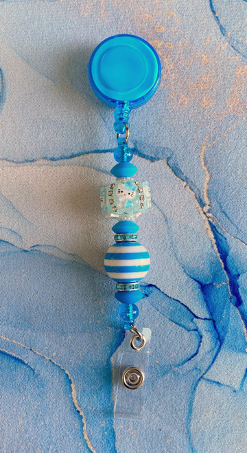 Hk kitty Beadable badge #16