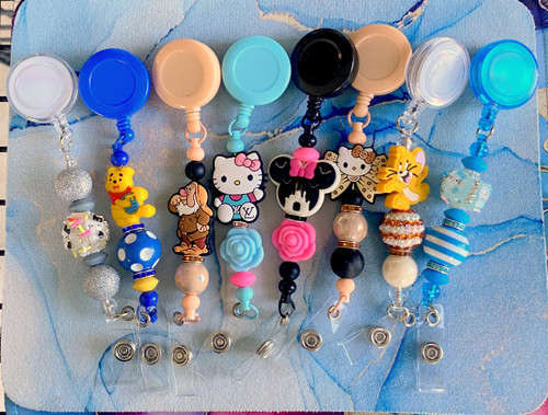 ASSORTED Beadable badge #1