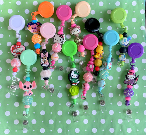 ASSORTED Beadable badge #3
