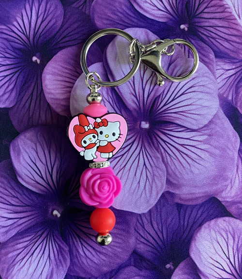 Kitty silicone Keychain #8